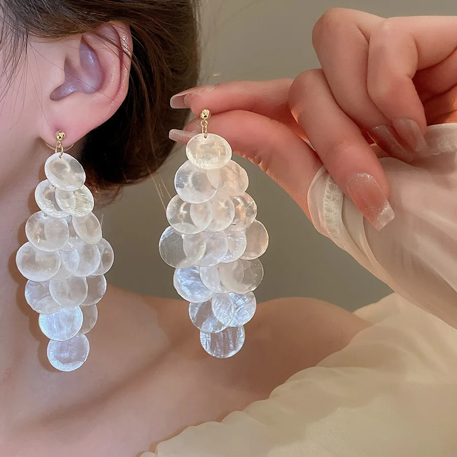 Coral Cascade Earrings - 5 colors - Hello Baabs LLC 