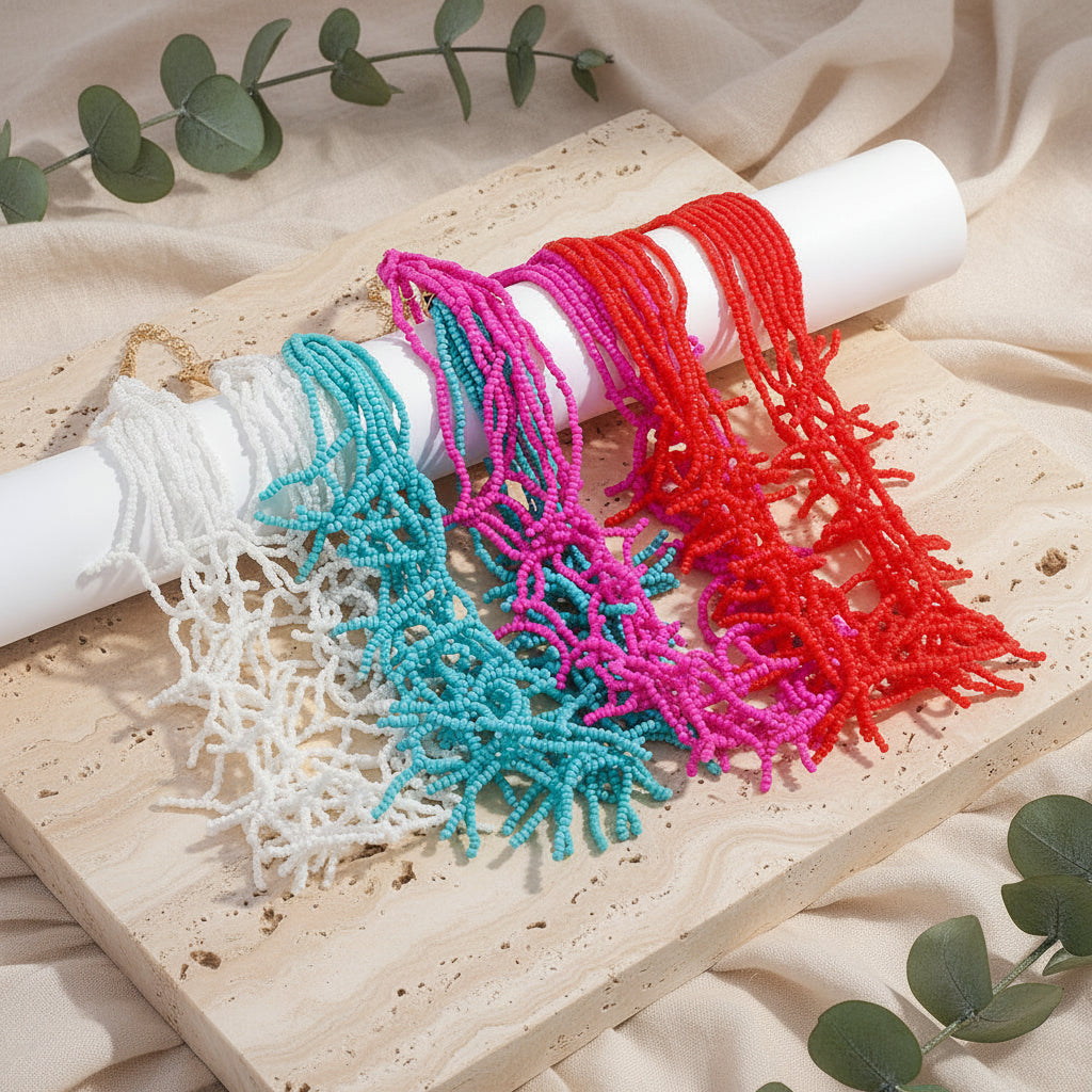 Corallina Cascade Necklace - 4 colors - Hello Baabs