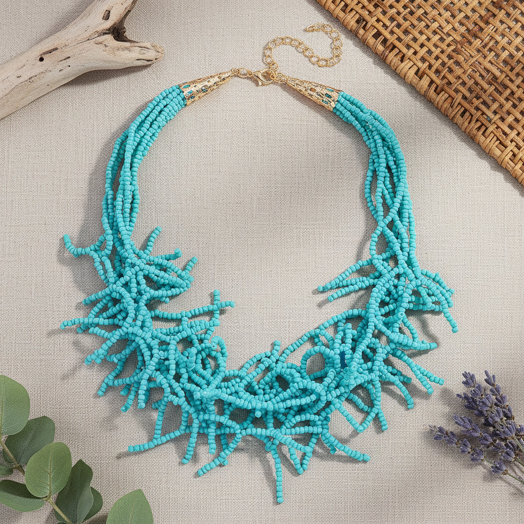 Corallina Cascade Necklace - 4 colors - Hello Baabs