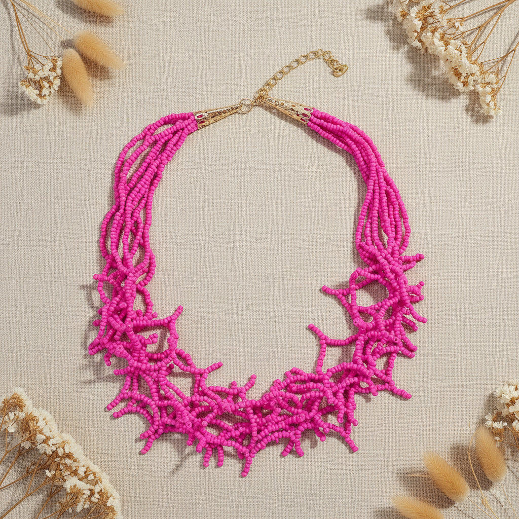 Corallina Cascade Necklace - 4 colors - Hello Baabs