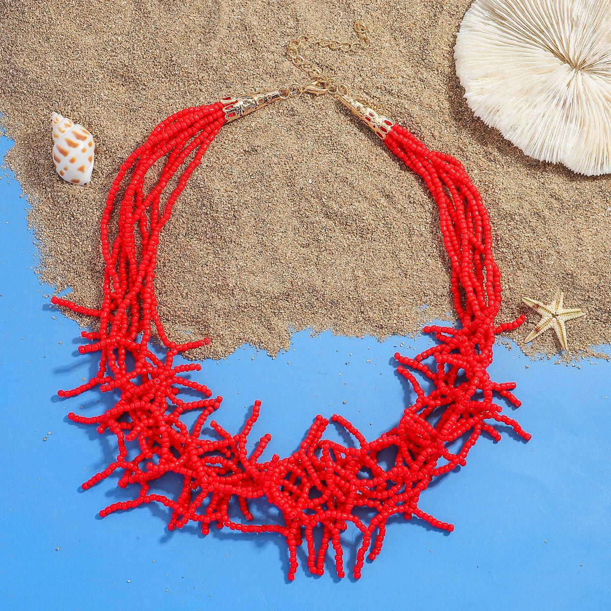 Corallina Cascade Necklace - 4 colors - hello baabs 