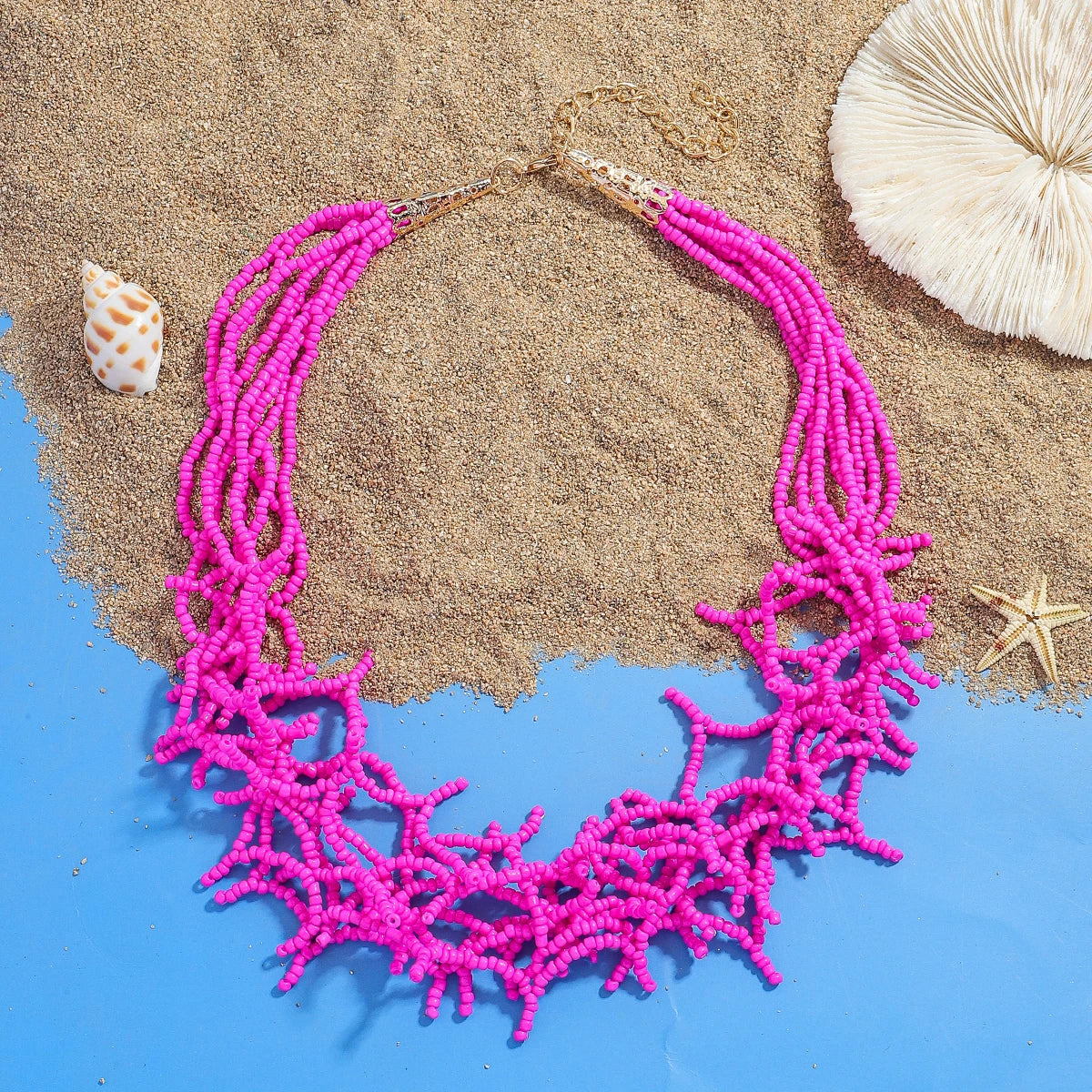 Corallina Cascade Necklace - 4 colors - hello baabs 