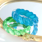 Cosmic Candy Twist Bangle (2.70" diameter) - 5 colors - Hello Baabs LLC 