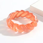 Cosmic Candy Twist Bangle (2.70" diameter) - 5 colors - Hello Baabs LLC 