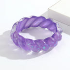Cosmic Candy Twist Bangle (2.70" diameter) - 5 colors - Hello Baabs LLC 