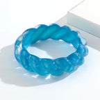 Cosmic Candy Twist Bangle (2.70" diameter) - 5 colors - Hello Baabs LLC 