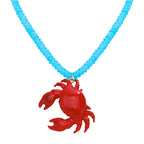 Crimson Crab Necklace - hello baabs 