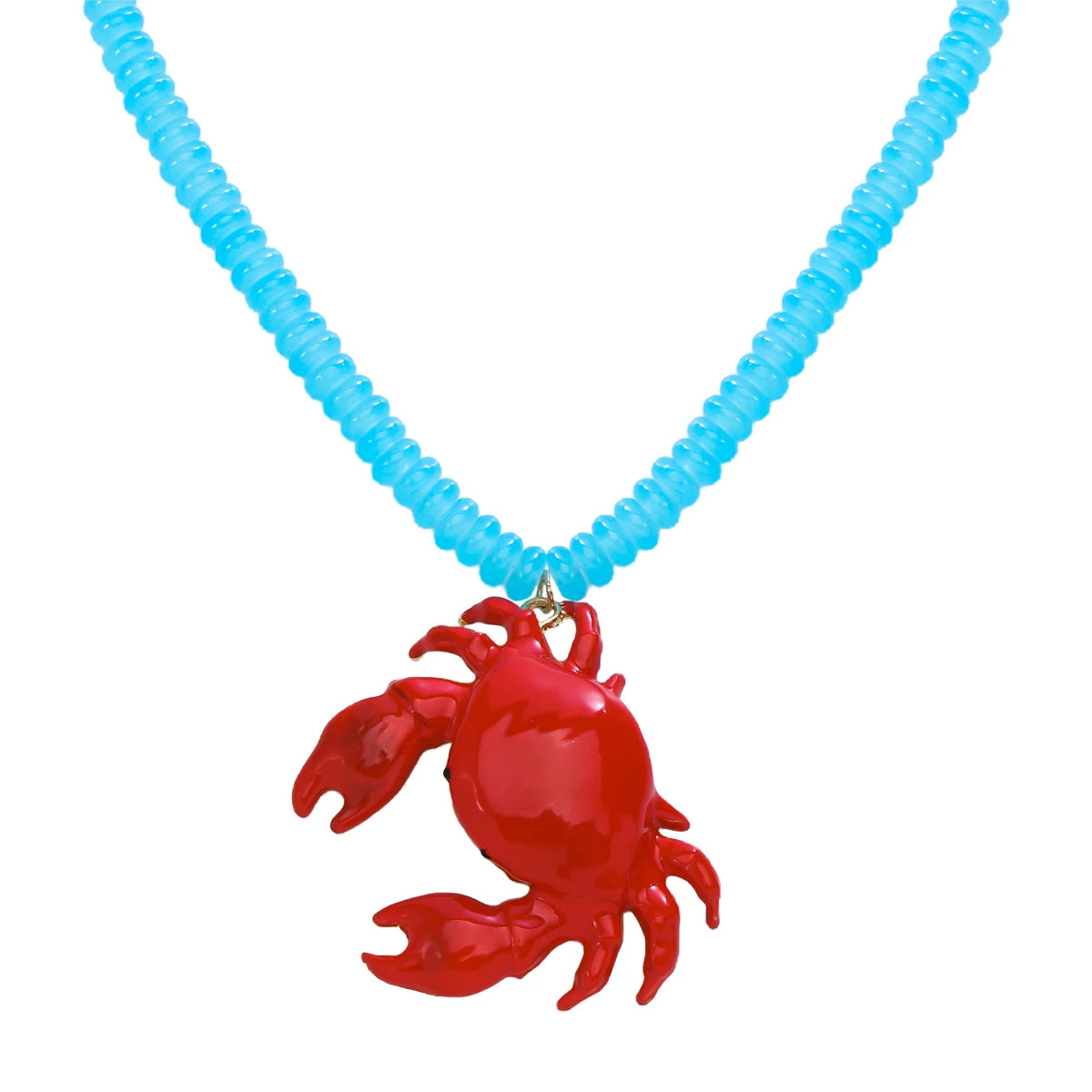 Crimson Crab Necklace - hello baabs 