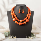 Crowned in Color Necklace & Earrings Set - 5 colors - Hello Baabs LLC 