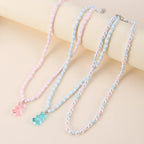 Cuddle Bear Pastel Necklace 3pc Set - Hello Baabs LLC 