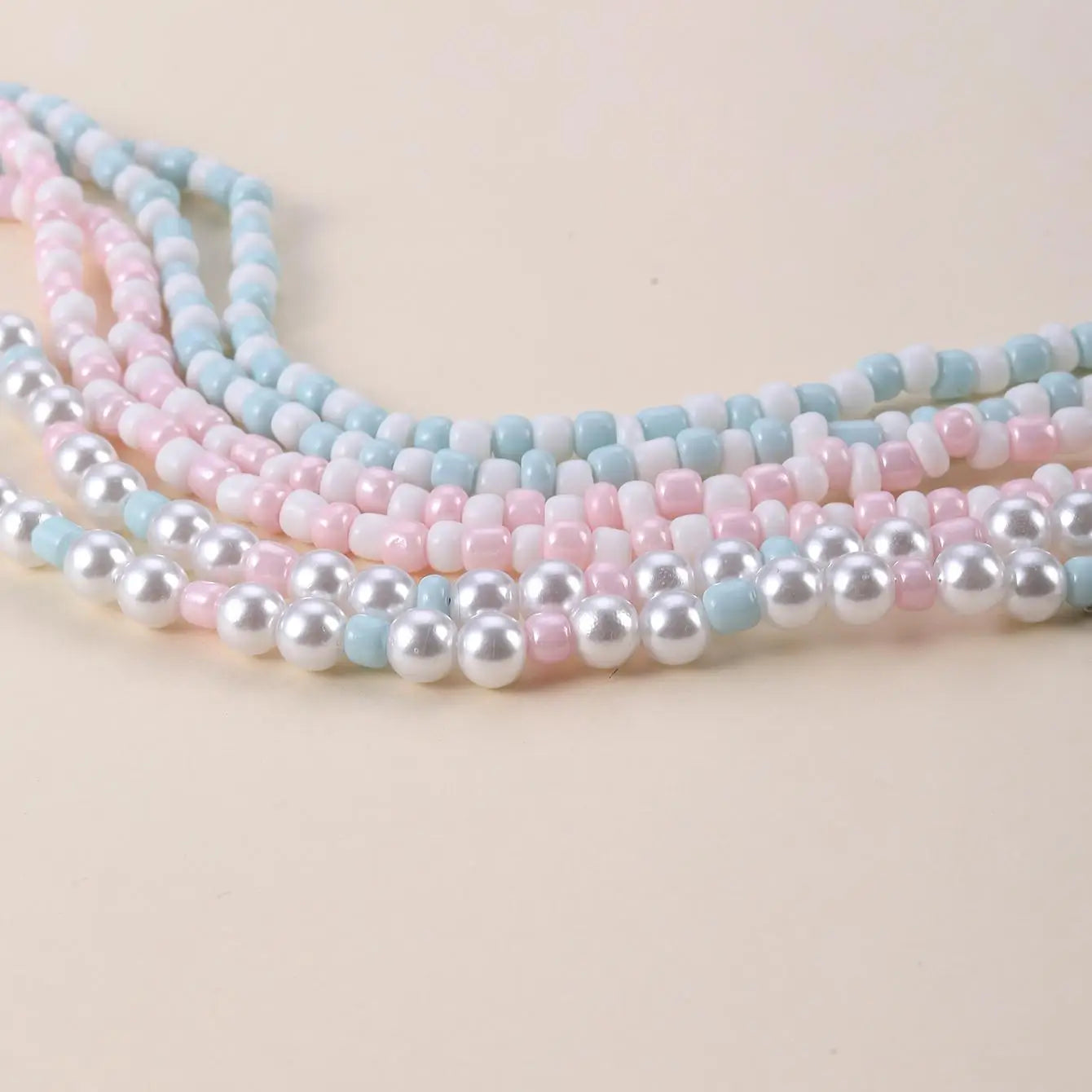 Cuddle Bear Pastel Necklace 3pc Set - Hello Baabs LLC 