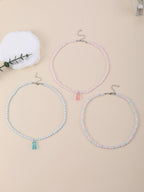 Cuddle Bear Pastel Necklace 3pc Set - Hello Baabs LLC 
