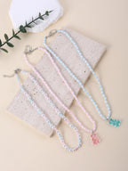 Cuddle Bear Pastel Necklace 3pc Set - Hello Baabs LLC 