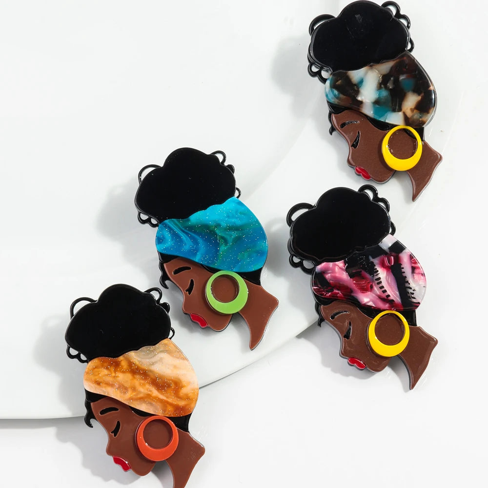 Curl Confidence Pin - 4 colors - Hello Baabs