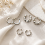 Curve Appeal Huggie Set - Gold or Silver - Hello Baabs