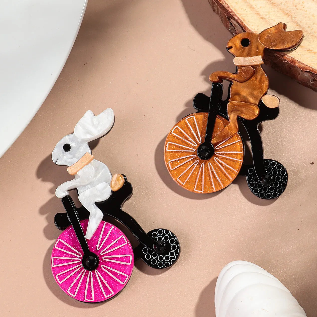 Cycle & Hop Brooch - 2 colors - Hello Baabs
