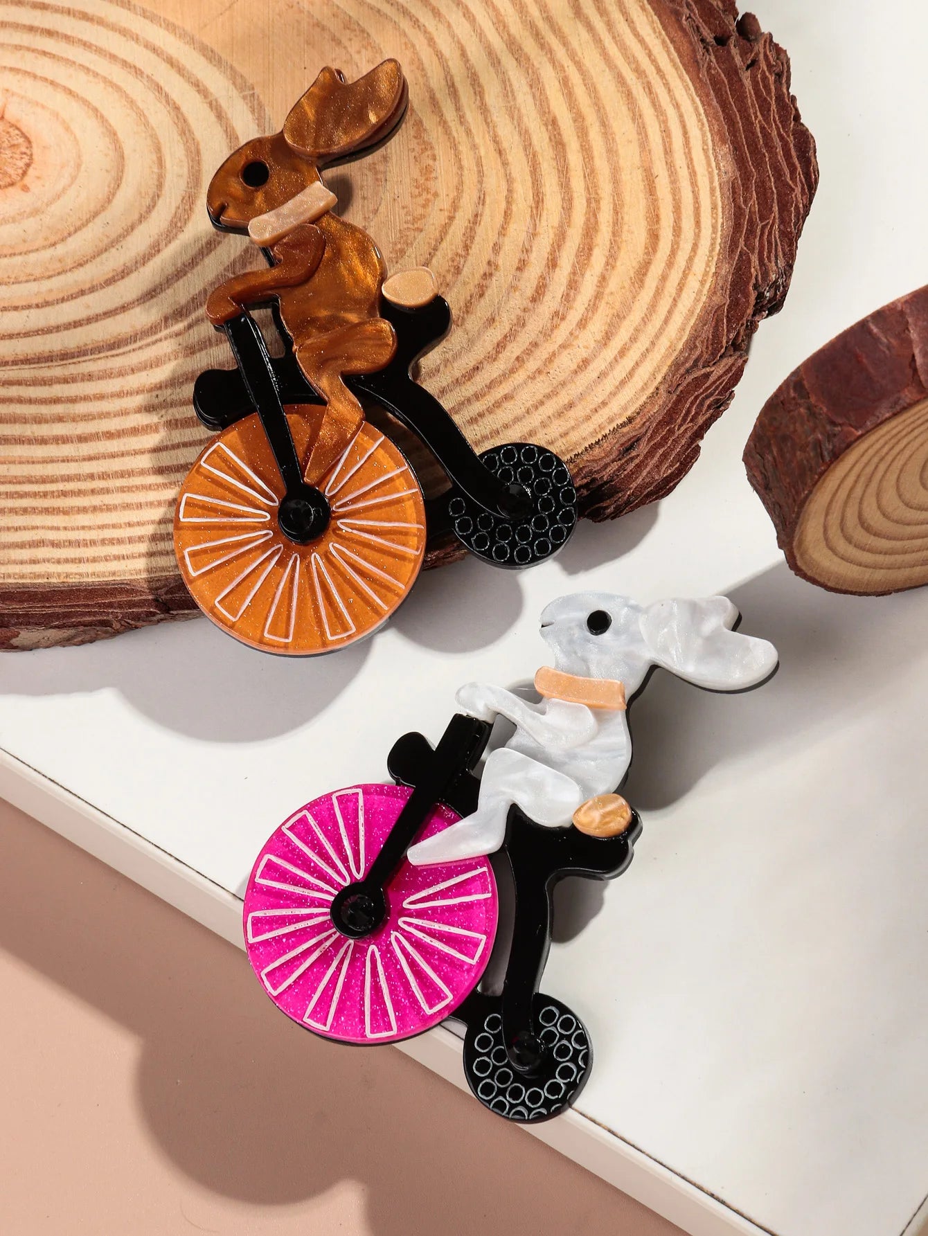 Cycle & Hop Brooch - 2 colors - Hello Baabs