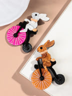 Cycle & Hop Brooch - 2 colors - Hello Baabs LLC 