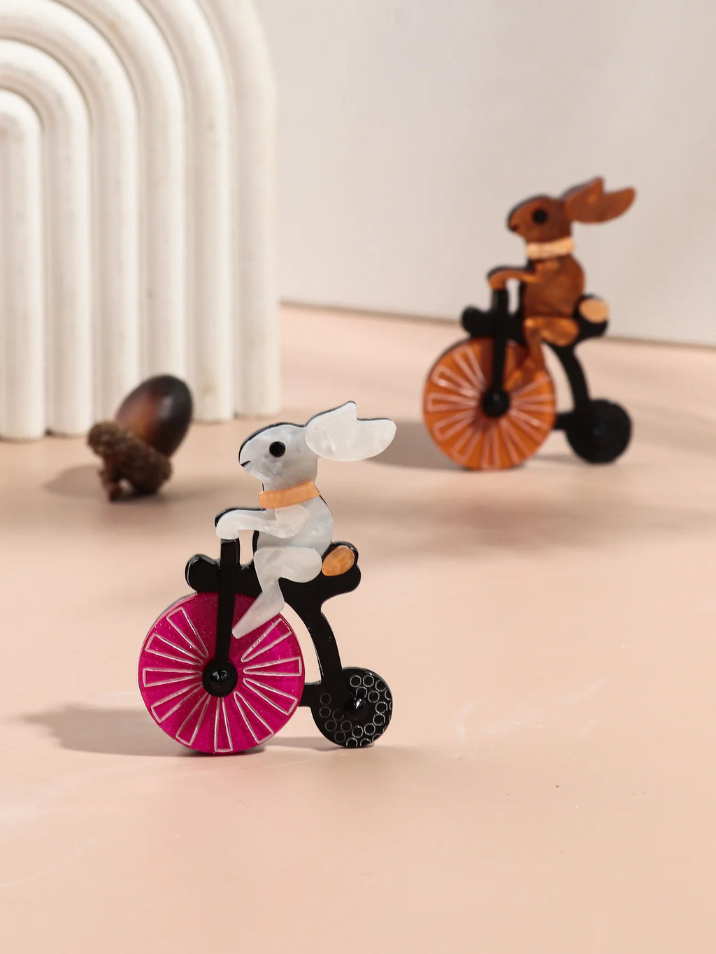 Cycle & Hop Brooch - 2 colors - Hello Baabs LLC 