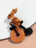 Cycle & Hop Brooch - 2 colors - Hello Baabs LLC 