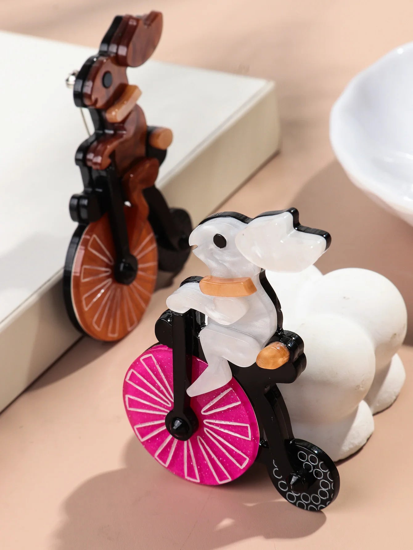 Cycle & Hop Brooch - 2 colors - hello baabs 