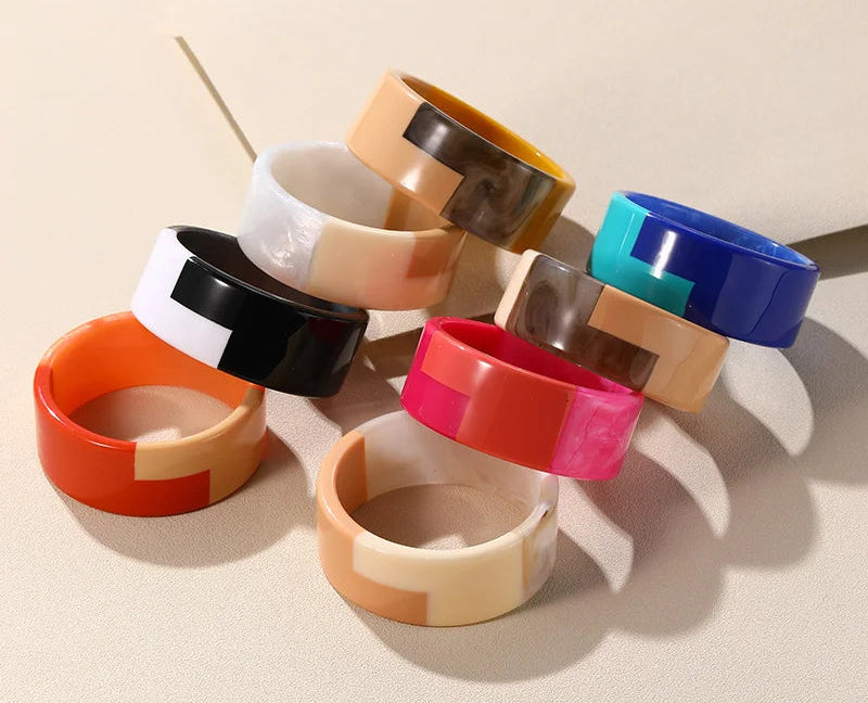 Deco Dream Bangle (2.59" diameter) - 8 colors - Hello Baabs LLC 