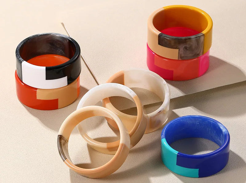 Deco Dream Bangle (2.59" diameter) - 8 colors - Hello Baabs LLC 