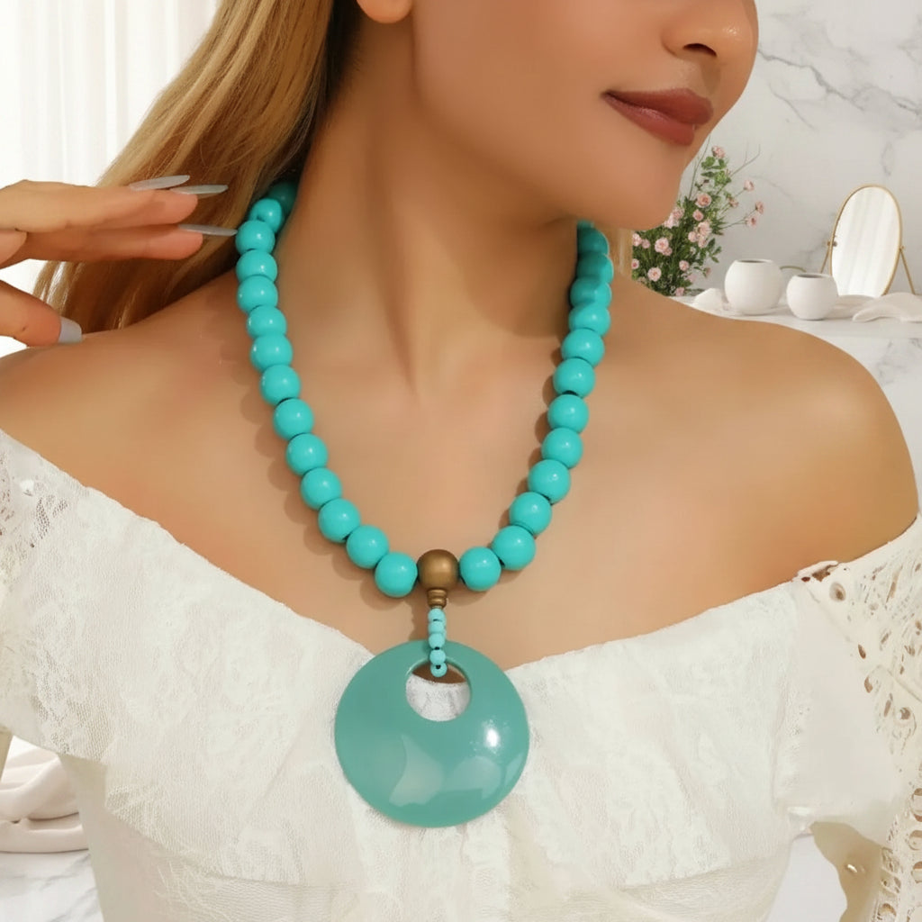 Desert Oasis Beaded Necklace - 3 colors - Hello Baabs