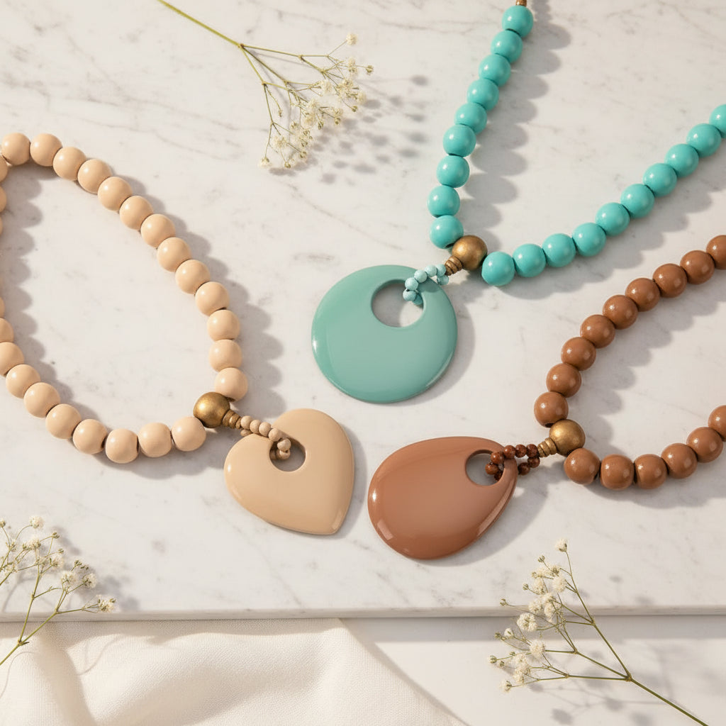 Desert Oasis Beaded Necklace - 3 colors - Hello Baabs