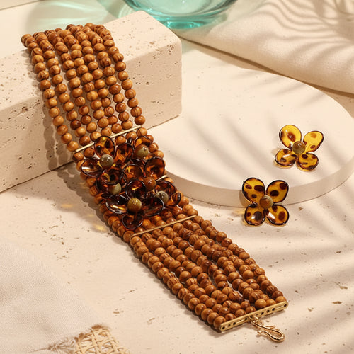 Dewlight Bloom Necklace & Earrings Set - Hello Baabs