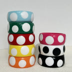 Dotty Diva Resin Bangle (2.60" diameter) - 7 colors - hello baabs 