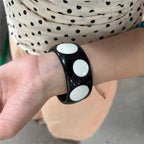 Dotty Diva Resin Bangle (2.60" diameter) - 7 colors - hello baabs 