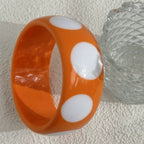 Dotty Diva Resin Bangle (2.60" diameter) - 7 colors - hello baabs 