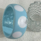 Dotty Diva Resin Bangle (2.60" diameter) - 7 colors - hello baabs 