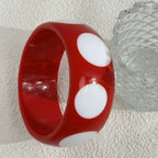 Dotty Diva Resin Bangle (2.60" diameter) - 7 colors - hello baabs 