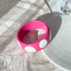 Dotty Diva Resin Bangle (2.60" diameter) - 7 colors - hello baabs 
