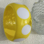 Dotty Diva Resin Bangle (2.60" diameter) - 7 colors - hello baabs 