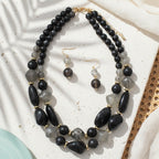 Double Glow Necklace & Earrings Set - 5 colors - Hello Baabs