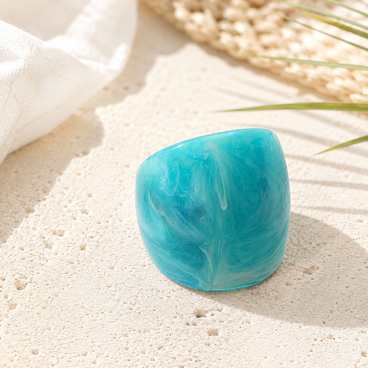 Double Ocean Pop Ring 2pc Set (size 8) - Hello Baabs