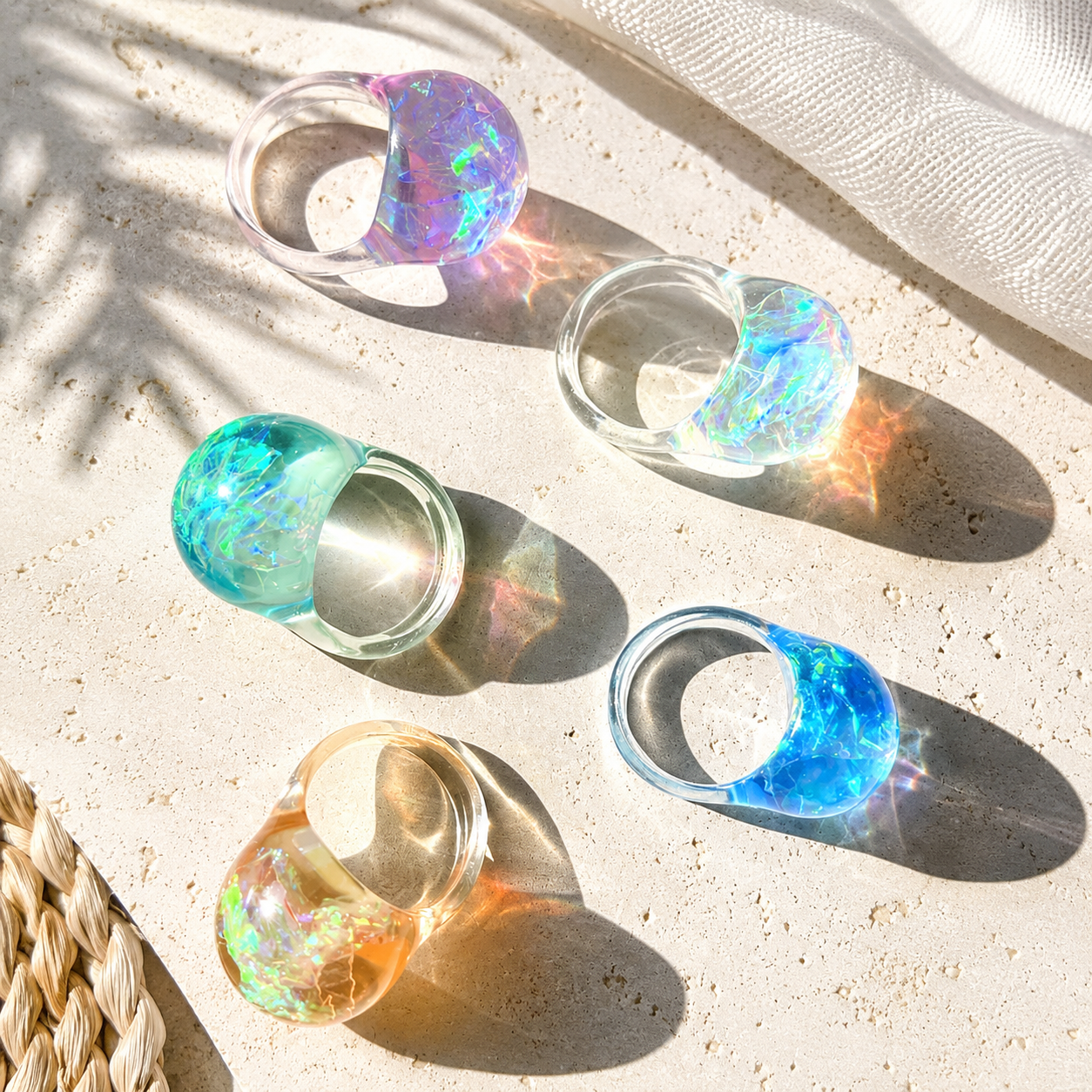 Dream Sparkle Ring (size 7) - 5 colors - Hello Baabs