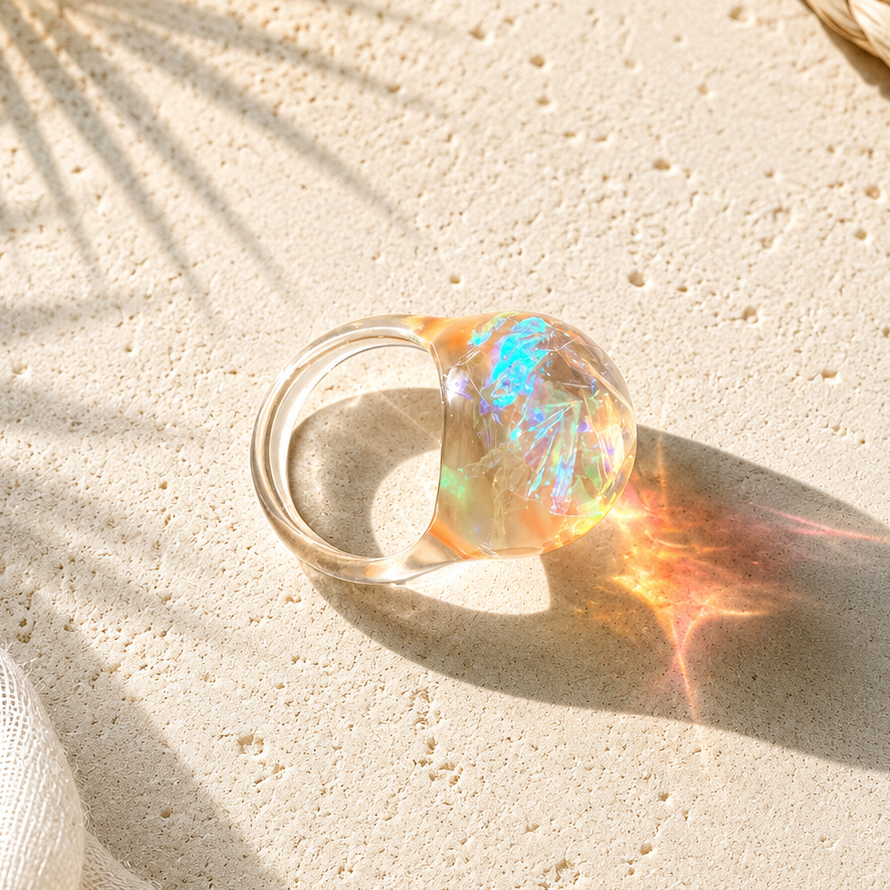 Dream Sparkle Ring (size 7) - 5 colors - Hello Baabs