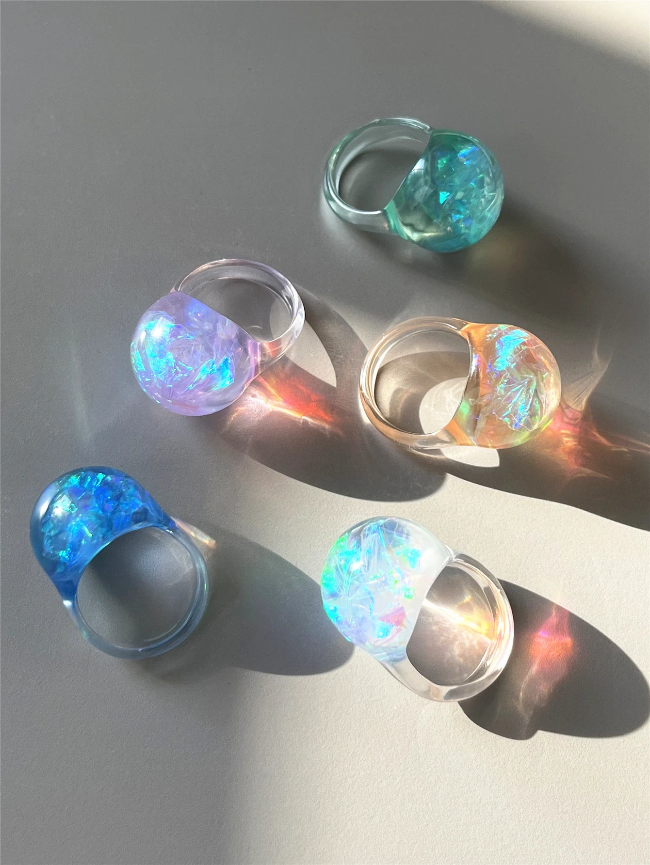 Dream Sparkle Ring (size 7) - 5 colors - Hello Baabs LLC 