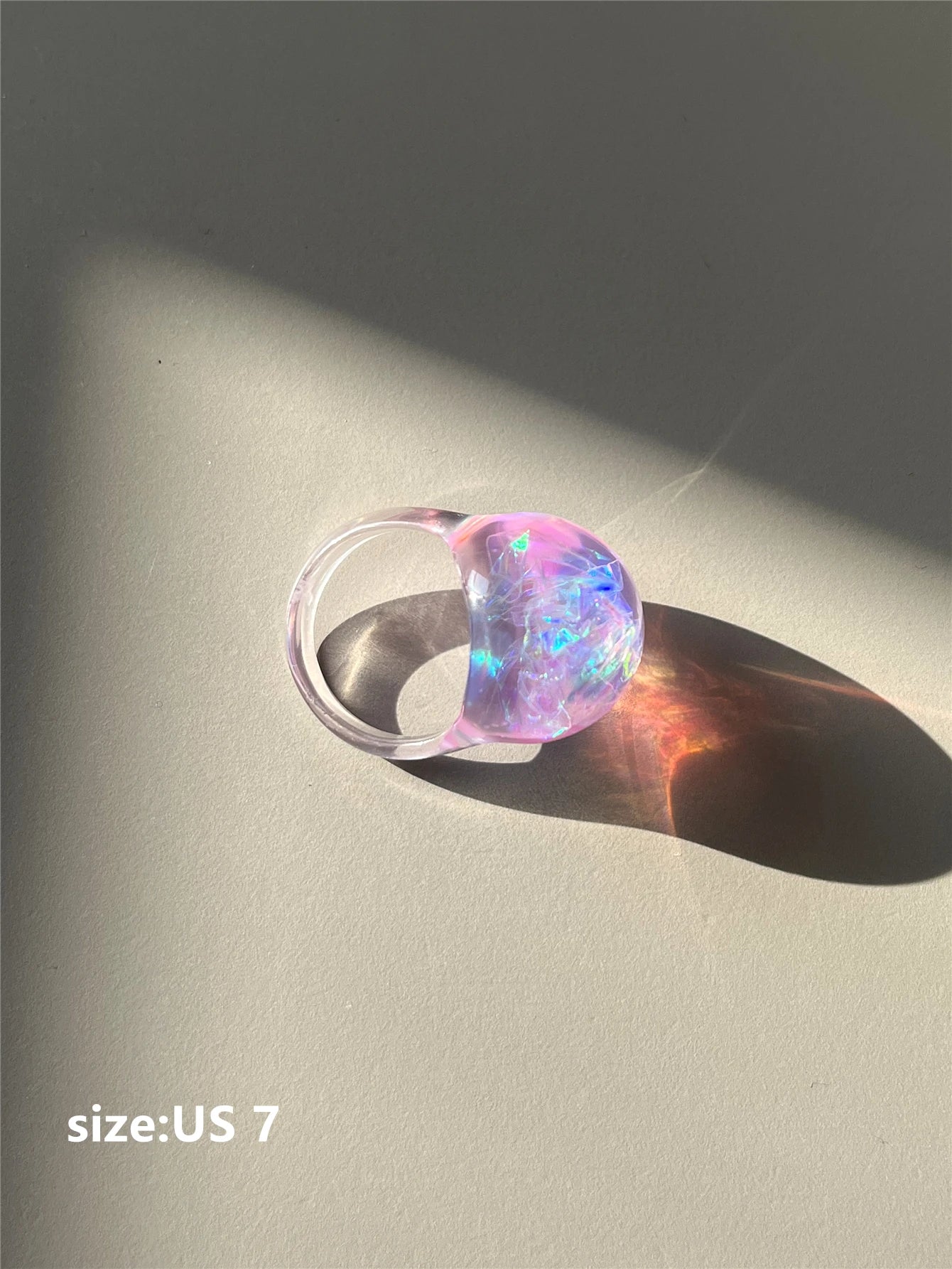 Dream Sparkle Ring (size 7) - 5 colors - Hello Baabs LLC 