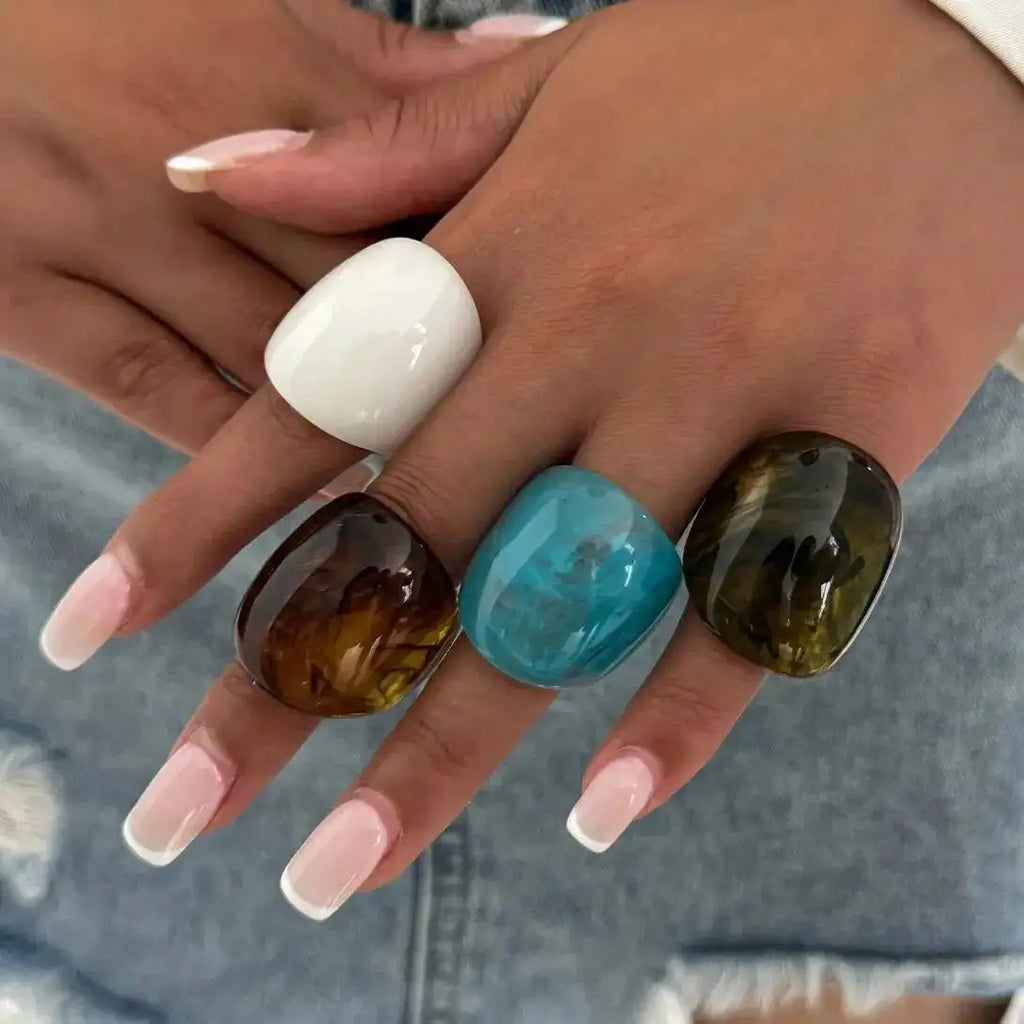 Drip Dream Ring (size 5) - 4 colors - Hello Baabs LLC 