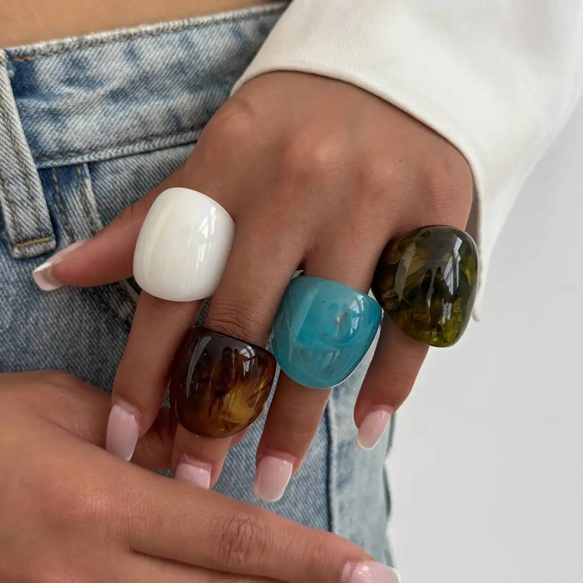 Drip Dream Ring (size 5) - 4 colors - Hello Baabs LLC 