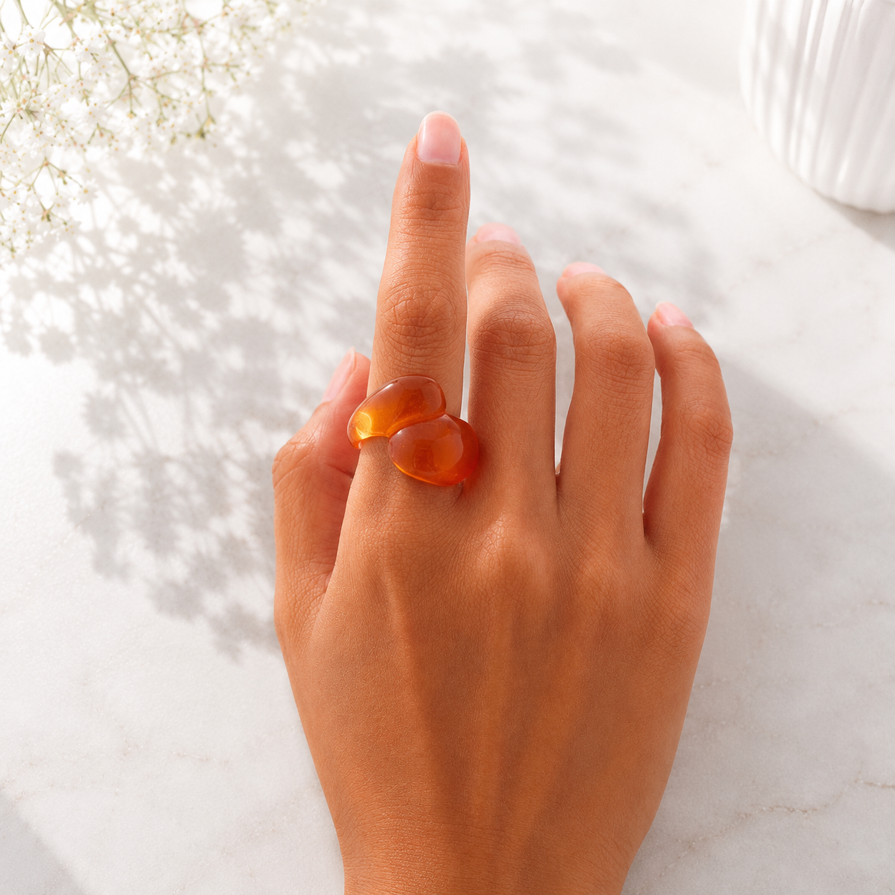 Droplet Delight Ring (size 6) - 13 colors - Hello Baabs