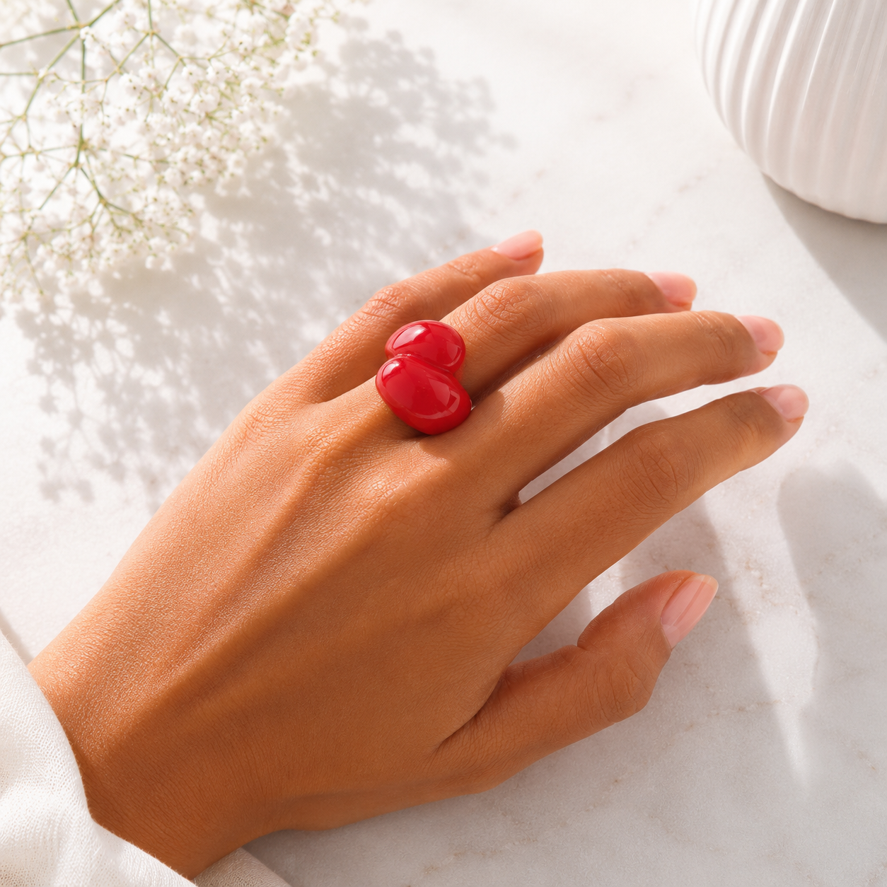 Droplet Delight Ring (size 6) - 13 colors - Hello Baabs