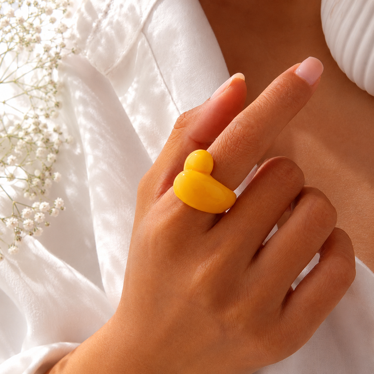 Droplet Delight Ring (size 6) - 13 colors - Hello Baabs