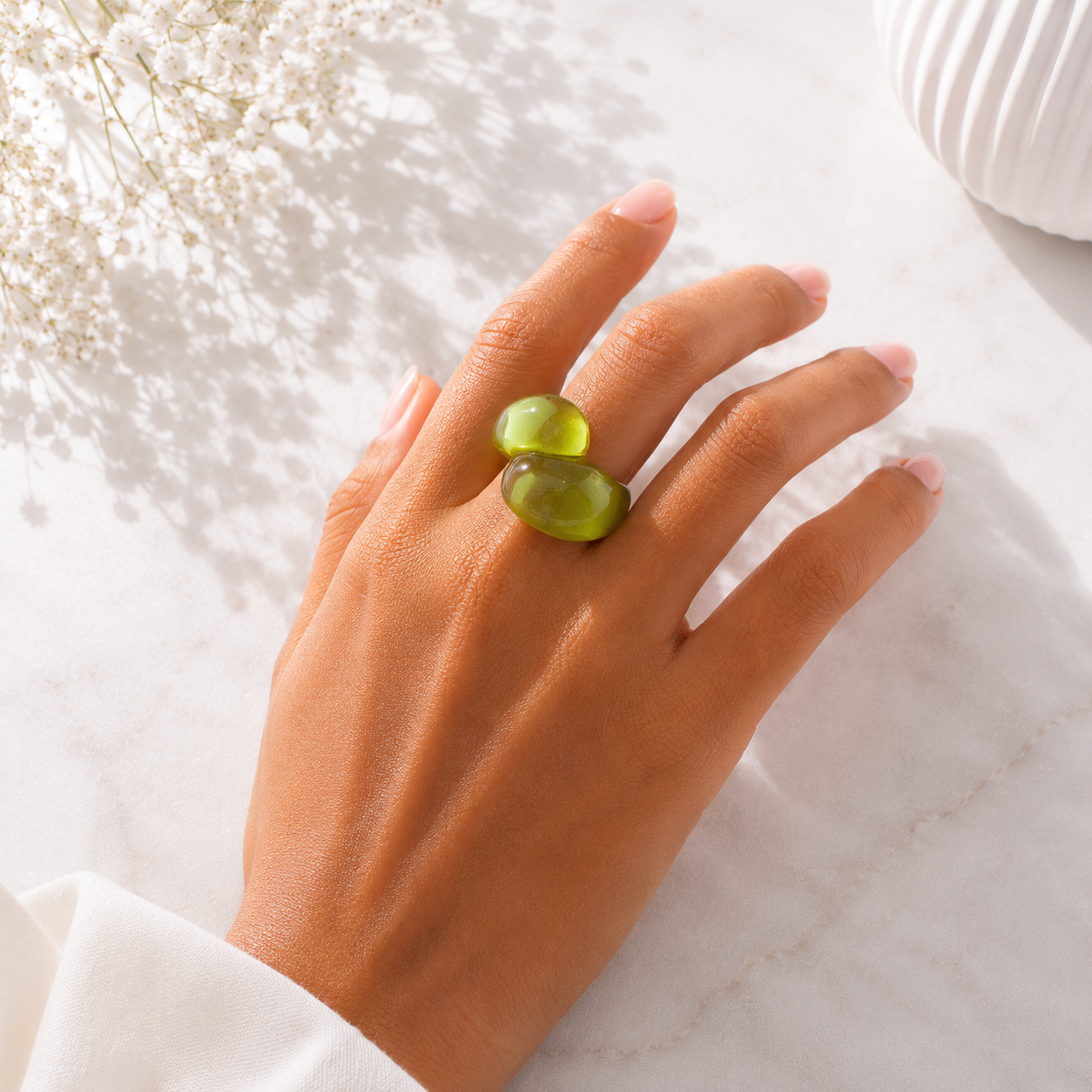 Droplet Delight Ring (size 6) - 13 colors - Hello Baabs