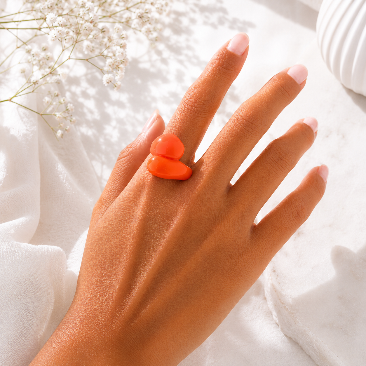 Droplet Delight Ring (size 6) - 13 colors - Hello Baabs